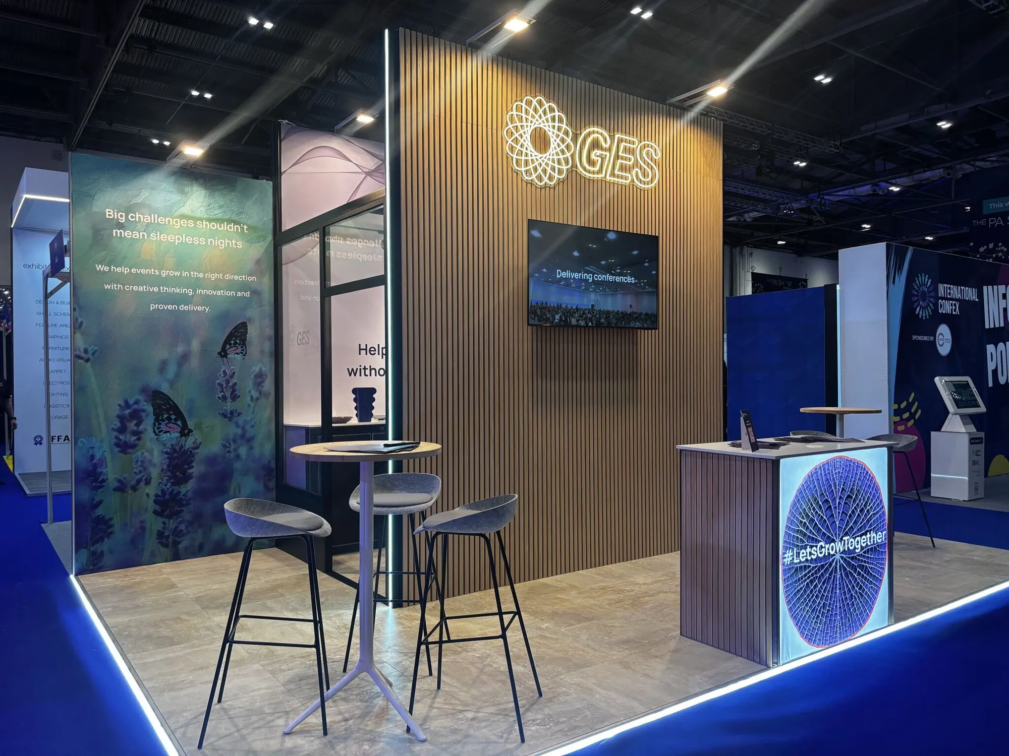 GES — Printed cover, trade fair stand